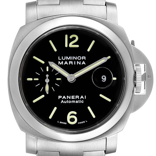 Photo of Panerai Luminor Marina Automatic 44mm Steel Mens Watch PAM00299 Box Card