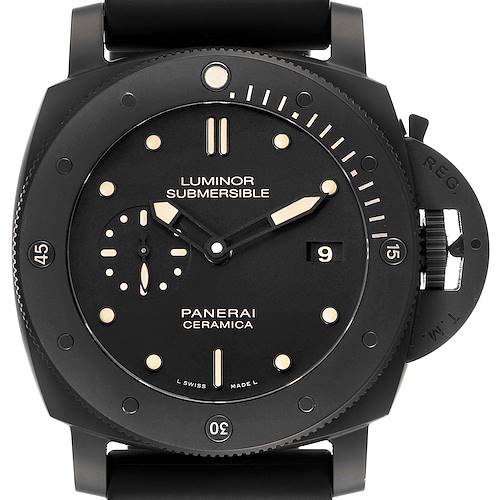 Photo of Panerai Luminor Submersible 1950 Ceramica Mens Watch PAM00508 Box Papers