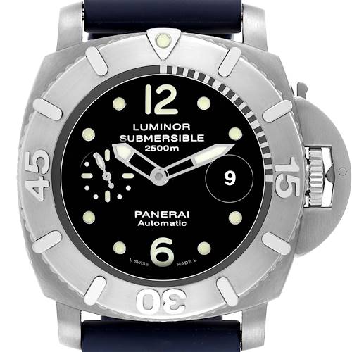 Photo of Panerai Luminor Submersible 2500m 47mm Titanium Mens Watch PAM00285 Box Papers