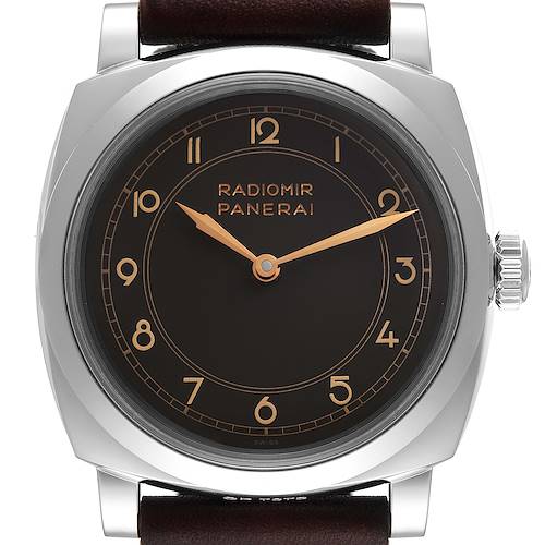 Photo of Panerai Radiomir 1940 3 Days Art Deco Steel Mens Watch PAM00790 Box Papers