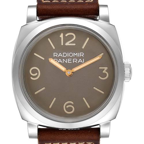 Photo of Panerai Radiomir 1940 47mm Brown Dial Steel Mens Watch PAM00662 Unworn