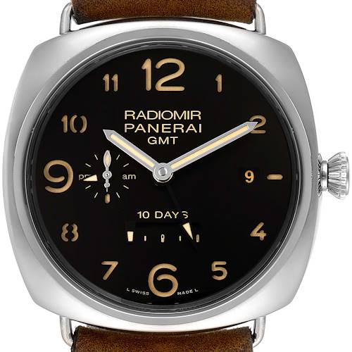 Photo of Panerai Radiomir Acciaio 47 10 Days GMT Steel Mens Watch PAM00473 Box Papers