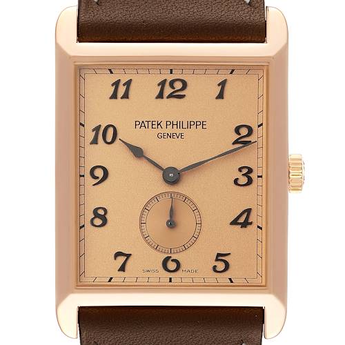 Photo of Patek Philippe Gondolo Rose Gold Rose Dial Mens Watch 5109