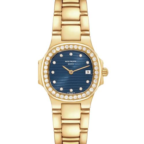 Photo of Patek Philippe Nautilus 18K Yellow Gold Diamond Ladies Watch 4700