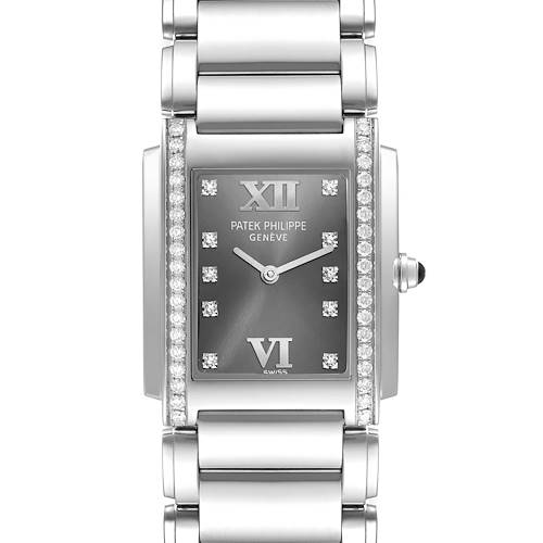 Photo of Patek Philippe Twenty-4 Grey Diamond Dial Steel Ladies Watch 4910