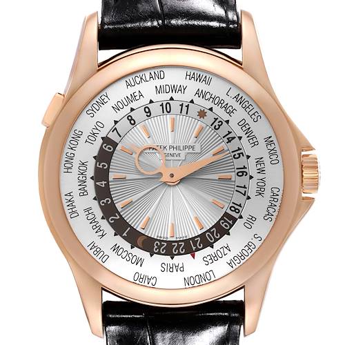 Photo of Patek Philippe World Time Complications Rose Gold Mens Watch 5130R