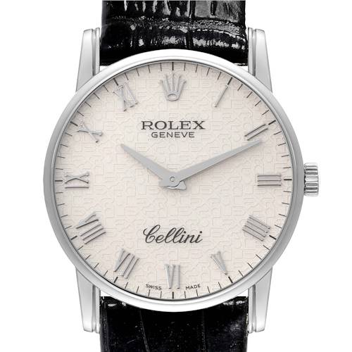 Photo of Rolex Cellini Classic White Gold Ivory Anniversary Dial Mens Watch 5116