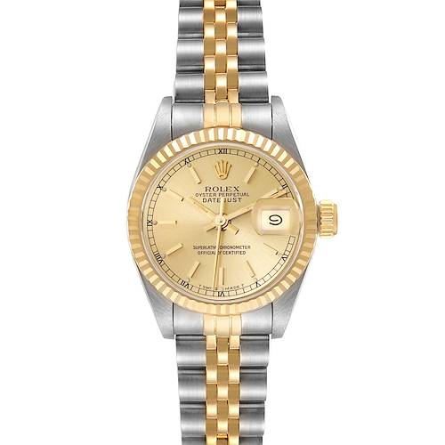 Photo of Rolex Datejust Steel Yellow Gold Ladies Watch 69173 Box Papers