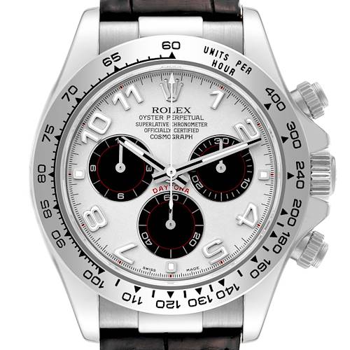 Photo of Rolex Daytona Cosmograph White Gold Chronograph Mens Watch 116519