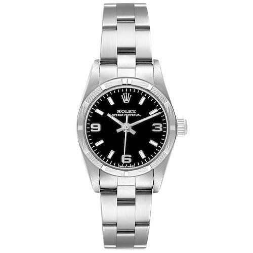 Photo of Rolex Oyster Perpetual Non Date Black Dial Ladies Watch 76030