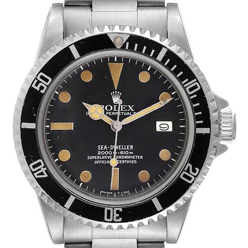 Photo of Rolex Seadweller Black Dial Vintage Steel Mens Watch 1665