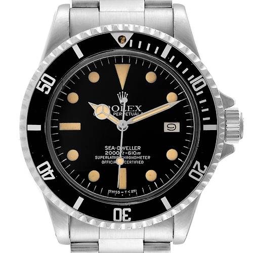 Photo of Rolex Seadweller Black Dial Vintage Steel Mens Watch 1665