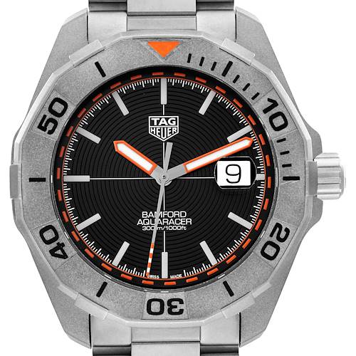 Photo of Tag Heuer Aquaracer Date Bamford LE Titanium Mens Watch WAY208F Box Card