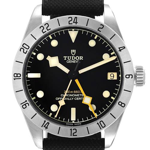 Photo of Tudor Black Bay Pro GMT Steel Mens Watch 79470 Box Card