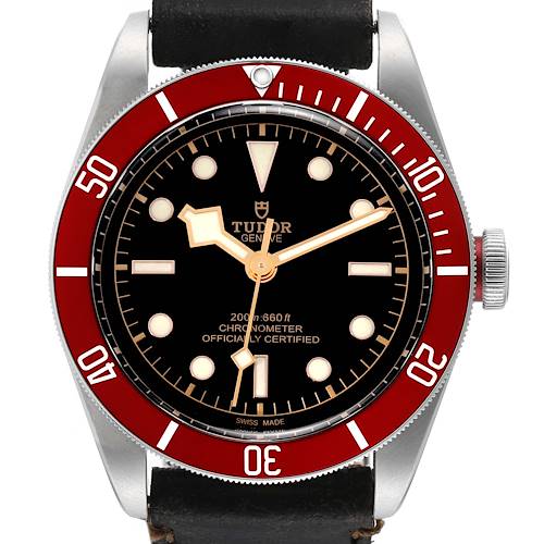 Photo of Tudor Heritage Black Bay Burgundy Bezel Steel Mens Watch 79230 Box Card