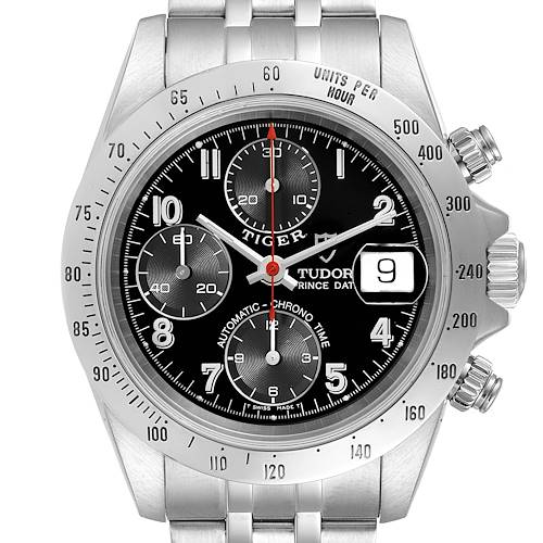 Photo of Tudor Prince Black Dial Chronograph Steel Mens Watch 79280