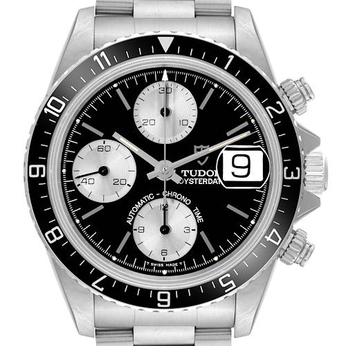 Photo of Tudor Prince Date Chrono Steel Black Dial Mens Watch 79270