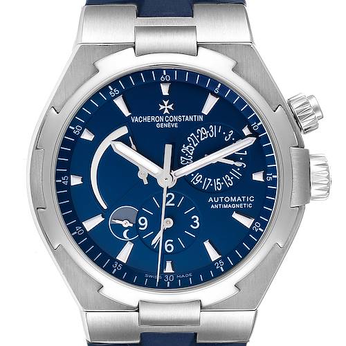 Photo of Vacheron Constantin Overseas Dual Time Blue Dial Steel Mens Watch 47450