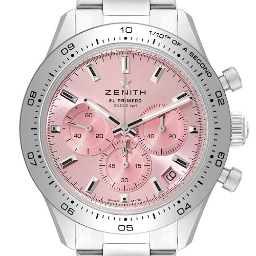 Photo of Zenith Chronomaster Sport Pink Limited Edition Steel Mens Watch 03.3109.3600 Unworn