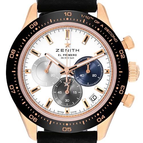 Photo of Zenith Chronomaster Sport Rose Gold Mens Watch 18.3100.3600 Box Card